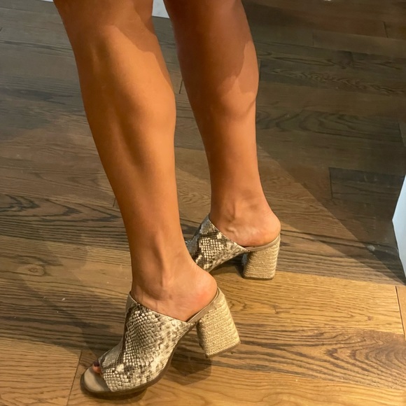 Rockport block heel leather sandals - Picture 3 of 4